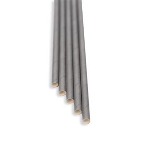 Słomki";szare;8x140mm;(op.;100;"szt)