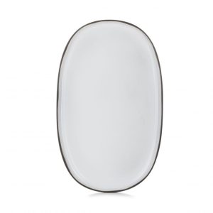 CARACTERE;półmisek;46x29;cm;Biała;"Chmura