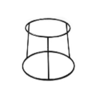 Podstawa;okrągła;Verlo;h.;20;cm;czarny